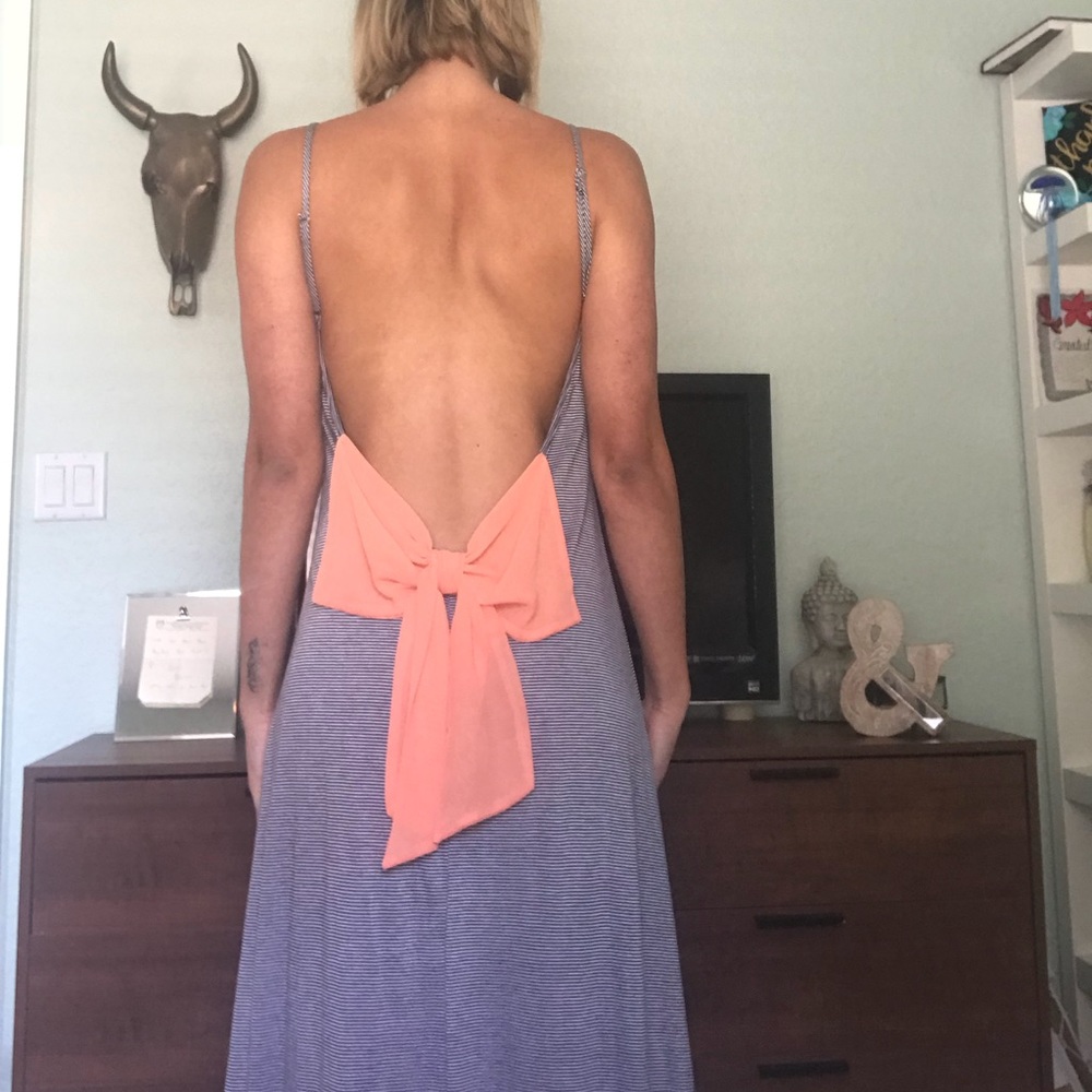 Stripped Maxi Bow back